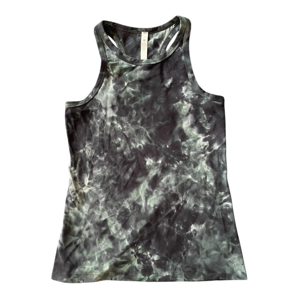 Lululemon Athletica Green Tie-Dye Tank Top